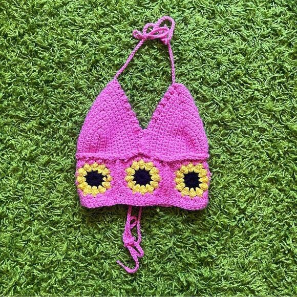 CROCHET HALTER TOP HANDMADE - Picture 3 of 13